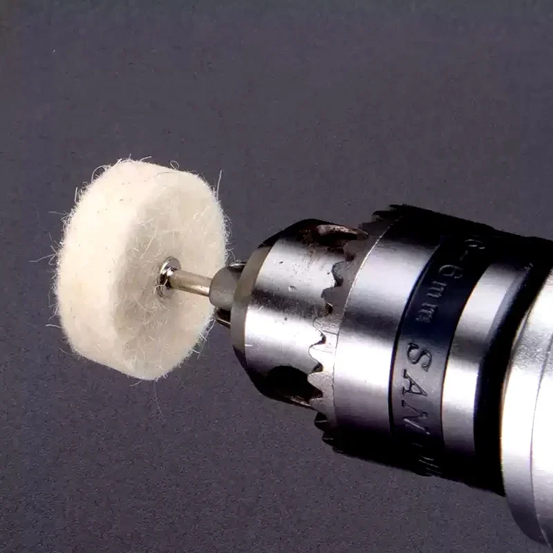 Wollrad 13/25 mm Wollpolierscheibe Polierpads Polierscheiben Schleifbits Schmuckspiegel für Schleifmaschine Elektrowerkzeug