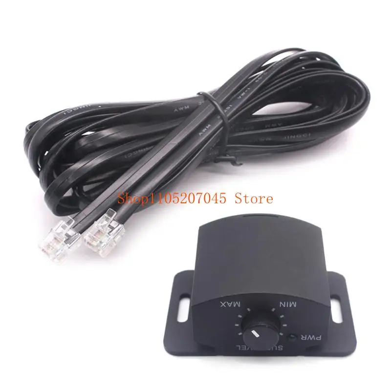 Universal Car Amplifier Sound Adjuster Subwoofer Amplifier Remote Volumes Car Amplifier Volumes Regulator For Speakers