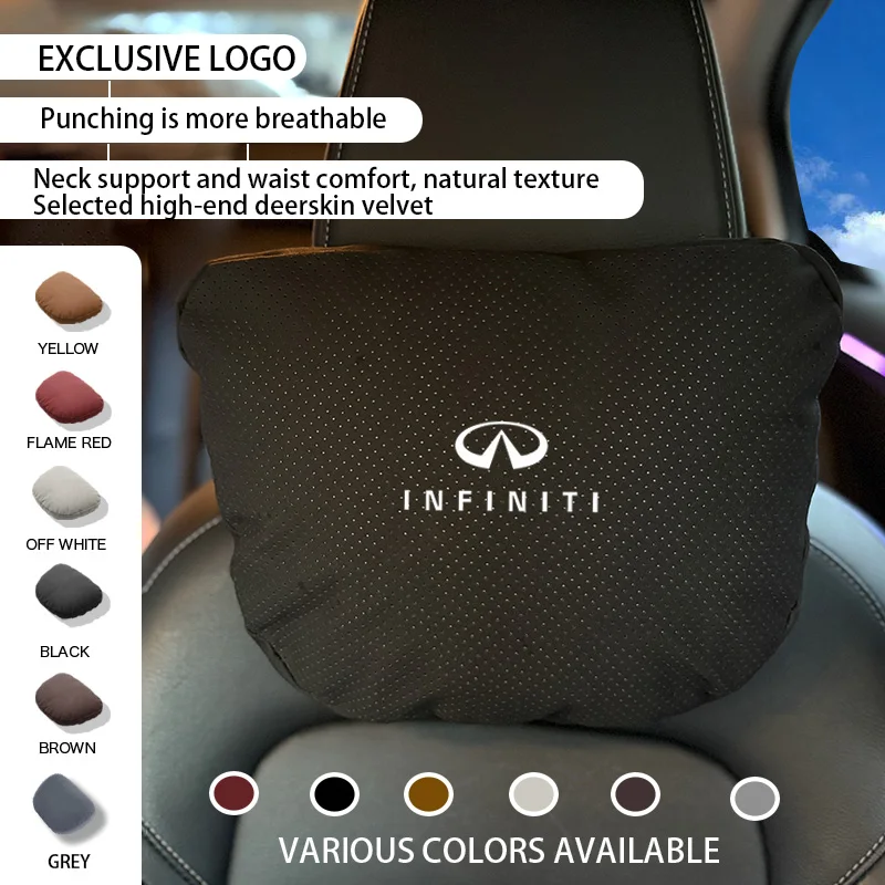 

For Infiniti Q50 G37 Fx35 G25 Qx50 Qx60 Qx80 Qx55 Qx30 Q60 Car 2006 Accessories Car Neck Headrest Pillow Seat Lumbar Protection