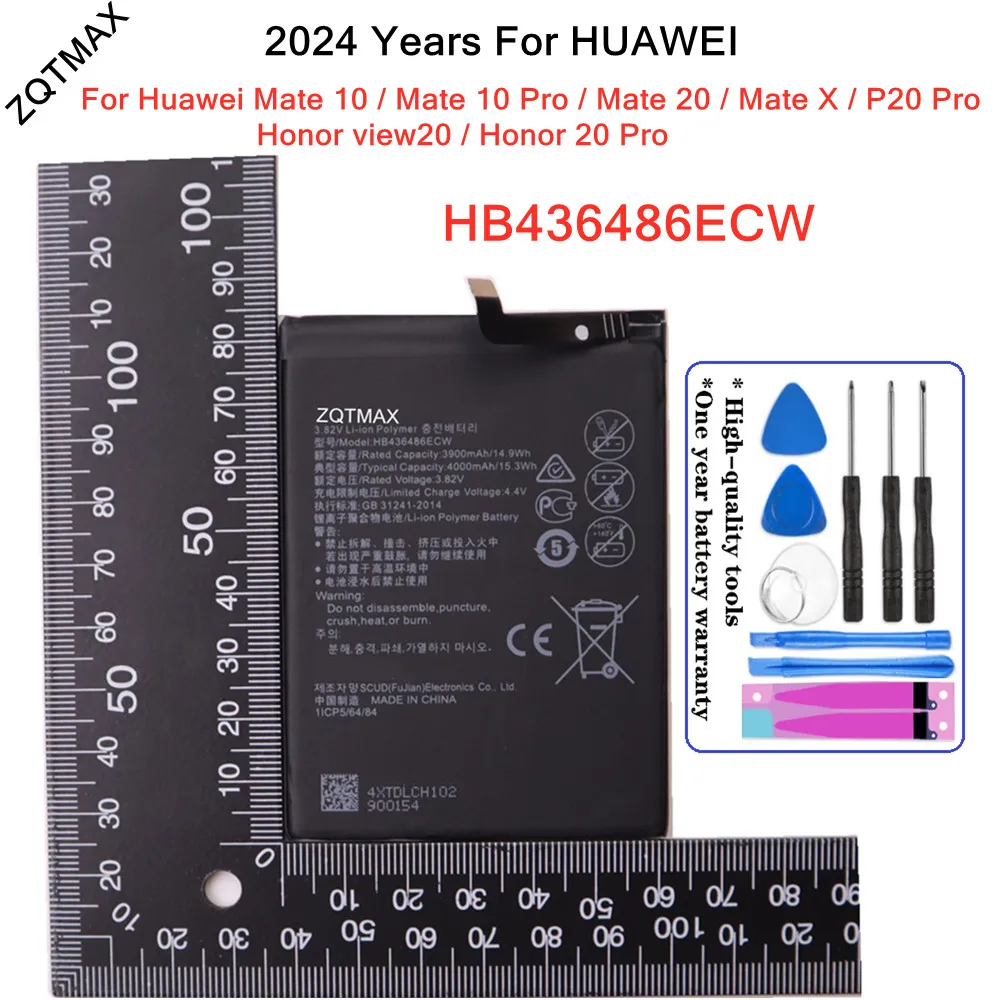 HB436486ECW Battery For Huawei Mate 20 / Mate X P20 Pro /Mate 10 /Mate 10 Pro / Honor view20 /Honor 20 Pro AL00 L09 L29 TL00