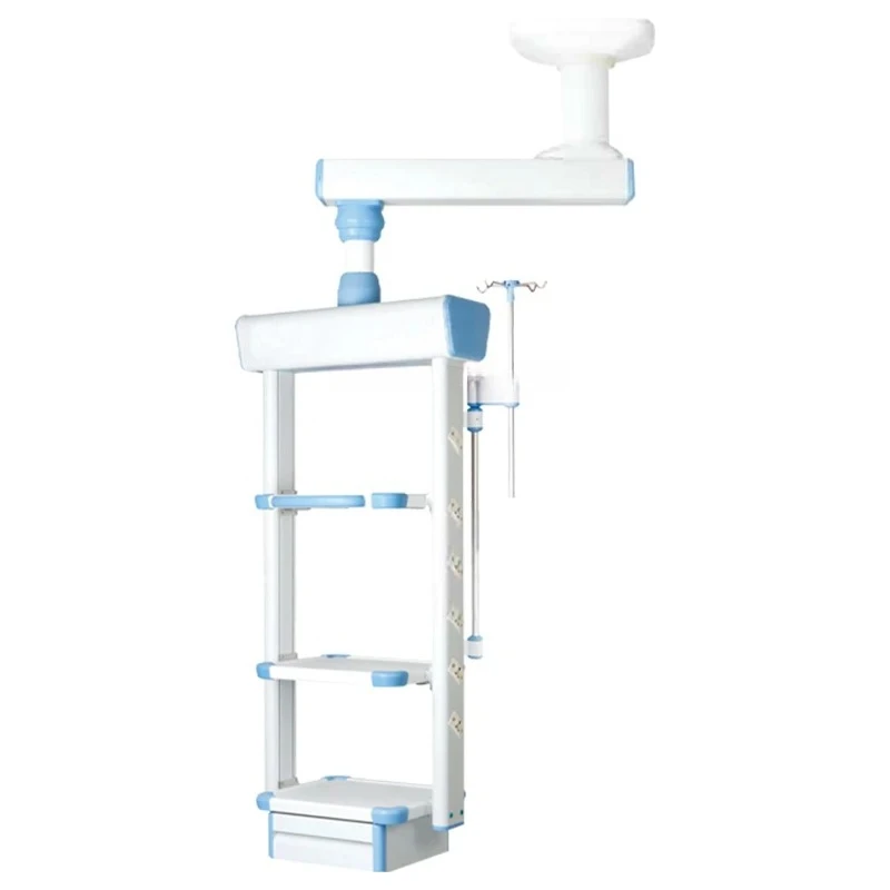 Guindaste de torre médico hospitalar, teto com múltiplas camas, separação compartilhada, suspensão seca e molhada, ponte pendente