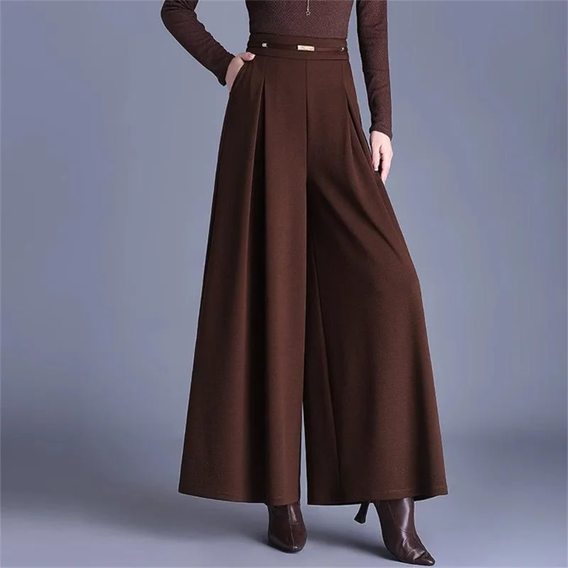New Spring Summer Wide-leg Pants Skirt High-waist Loose Trousers