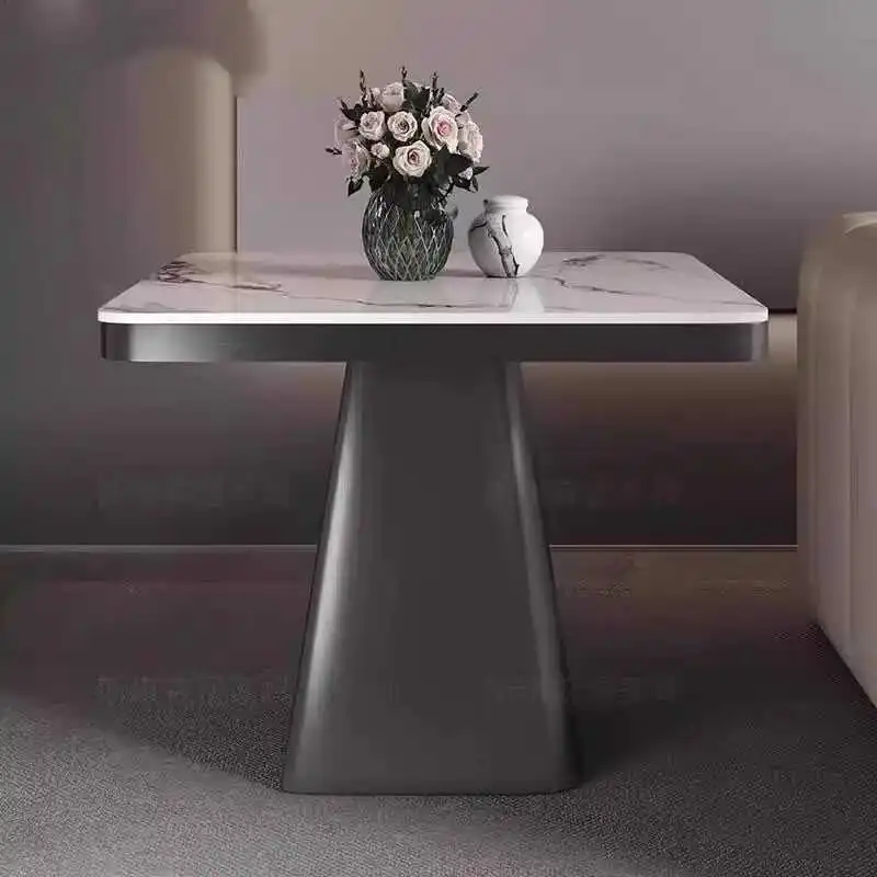 Light luxury rock slab edge few modern simple high-end bedside sofa corner few balcony bedroom tea table balcony square table