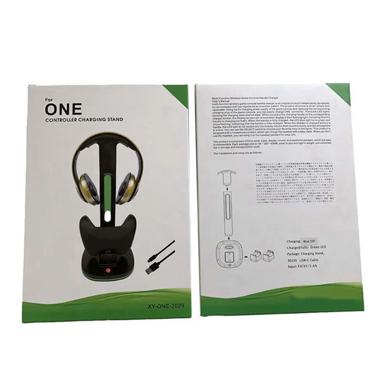 【BRAND NEW】Charging Dock Station For Xboxseries Game Handle Charger Base Headset Display Holder With Colorful RGB Light Stand