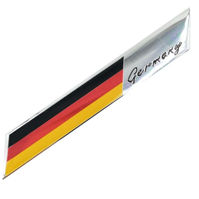 New Aluminum Germany Flag Car Auto Badge Emblem Car Front Grill Emblem Stickers for VW Audi Mercedes Toyota Kia Car Styling