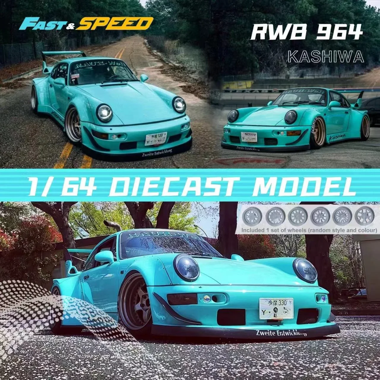 Fast Speed FS 1:64 Rauh-Welt RWB Diecast Model Car