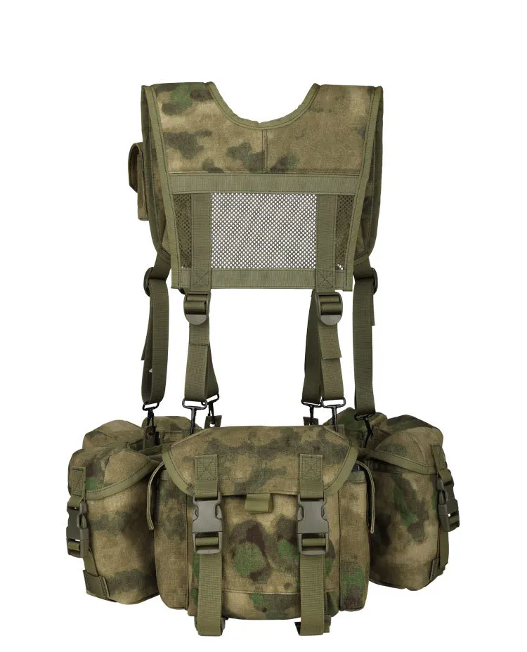 YAKEDA MOLLE System Abdominal Vest Field Camouflage Training Vest Tactical Vest Tactical Gear