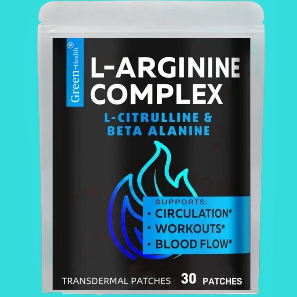 30 Patches L Arginine L Citrulline Complex Transdermal Patches Nitric Oxide for Men Booster