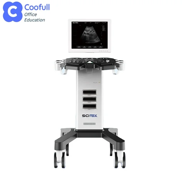 COOFULL Full Digital Black and White Ultrasound Machine15-inch LCD Screen for a Variety of Exams Especially MSK Thyroid Vascular