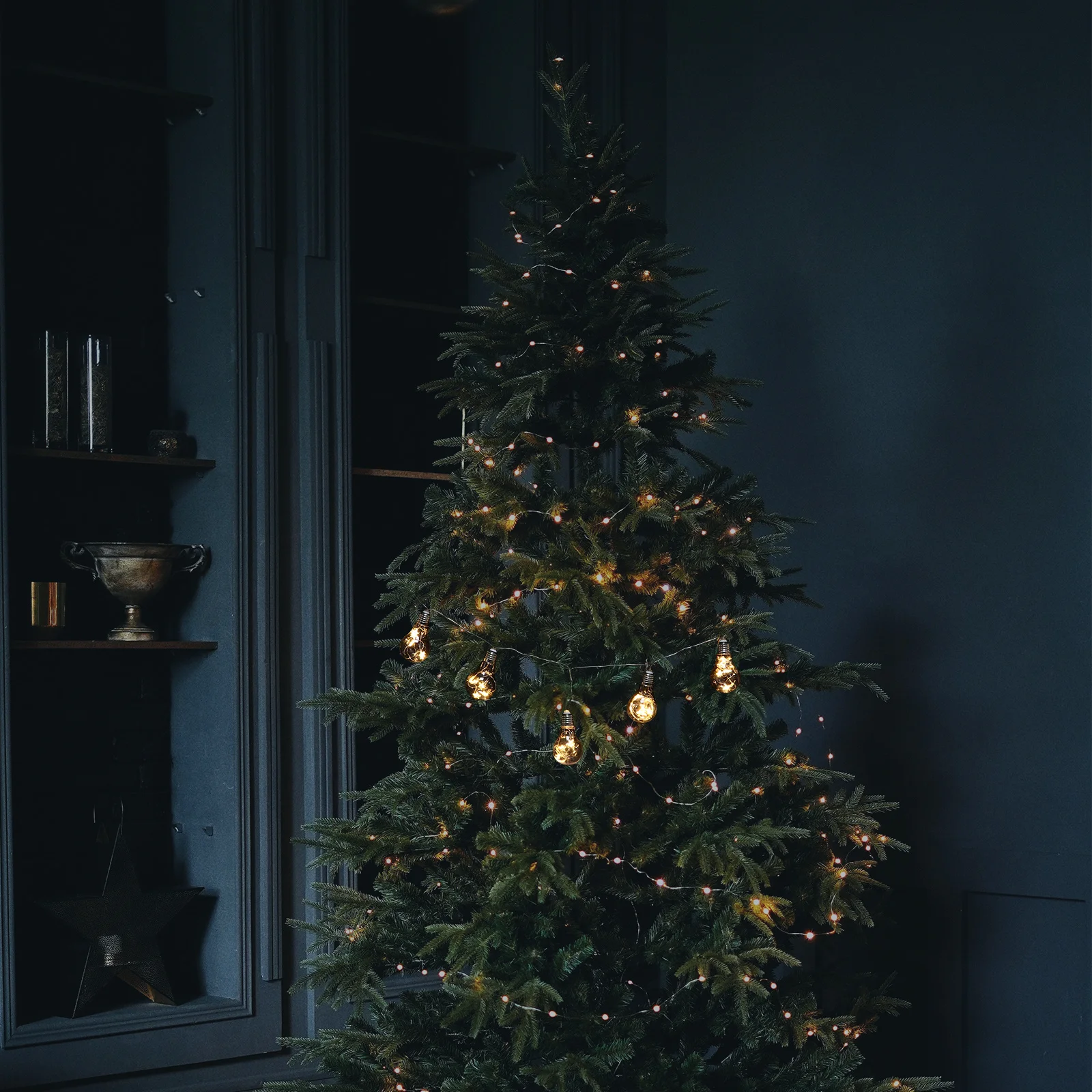 

1Pcs Christmas String Light Star Bulb Plastic Material Durable Xmas Tree Hanging Ornament Indoor Outdoor Christmas String Light