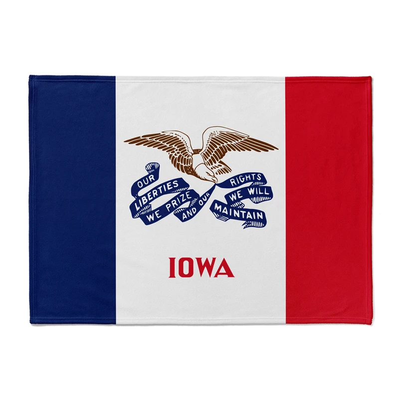 Gaslight Gatekeep Girlboss Iowa Throw Blanket for Women Men Girls Boys Kids Pets Dogs Cats Couch Sofa