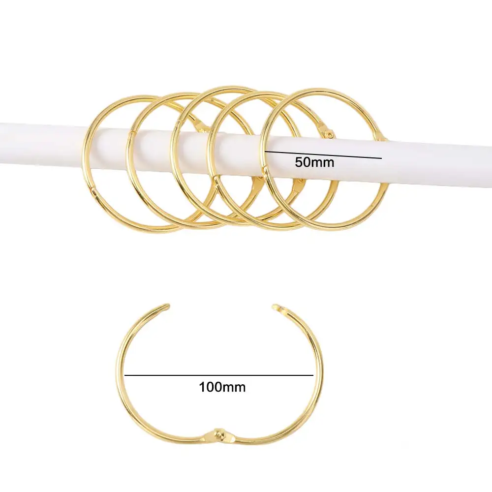12PCS Rust Proof Shower Curtain Hooks Anti-Drop Strong Load-bearing Bathroom Curtain Rings Circular Curtain Rings