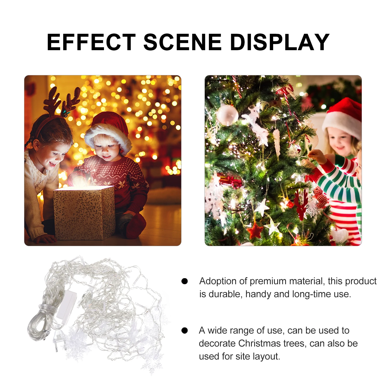 

Led Snowflake Light String Xmas Party Lamp Decorative Christmas Tree Restaurant Dance Event Festival Lighting Xmas Light String