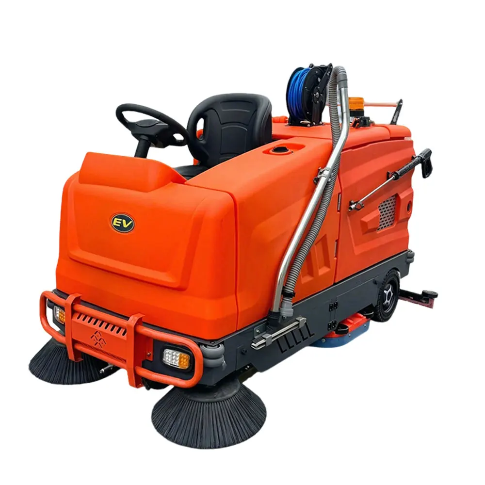 Large Industrial Floor Scrubber Sweep Wash The Floor Dust Suppression Factory Property Road Cleaning Vehicle Excluding Freight