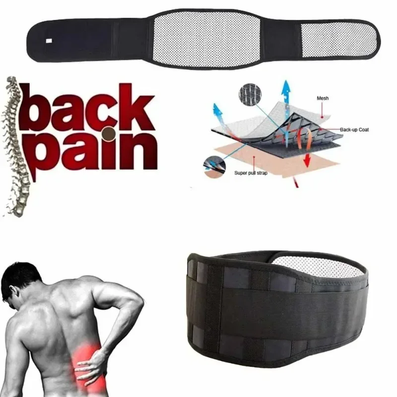 Tourmaline Waist Brace Support Belt Band Self Heating Lower Back Supports Magnetic Therapy Lumbar Waist Bandage Back Waist Belt
