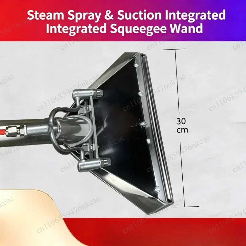 Long Handle Stainless Steel Carpet Suction Wand Steam Spray Pumping Integrated Head for Commercial Steam Cleaning Equipment