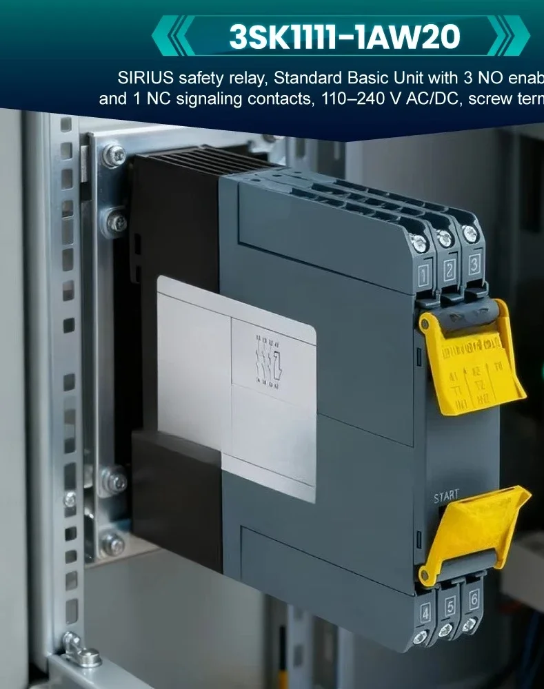 Fast Delivery New Original 3SK1 Seriesc Single Channel SIRIUS Safety Relay Module 3SK1111-1AW20