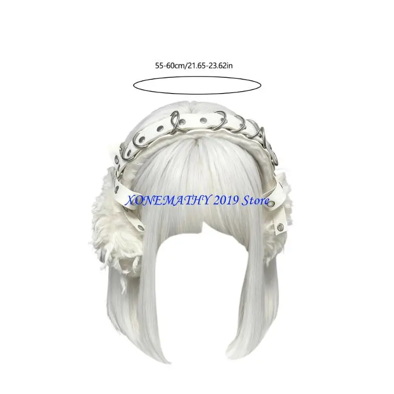 F42F تدفئة الأذن الشريرة لحدث الهالوين واقي الأذن للثقافة الفرعية للمراهقين البالغين