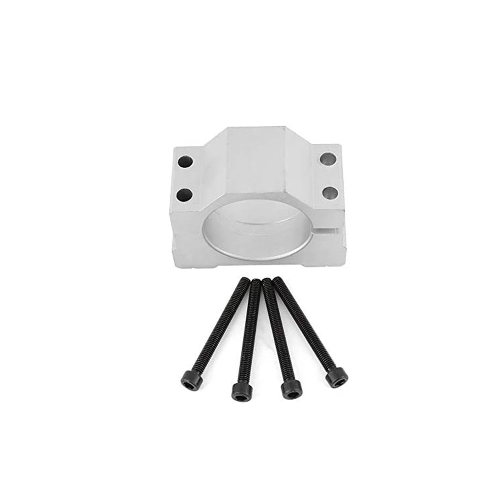 1pc 52 Spindle Motor Bracket Cast Aluminium Spindle Clamp Bracket with 4 Screws for 3D Printing CNC Engraving Millng Machine