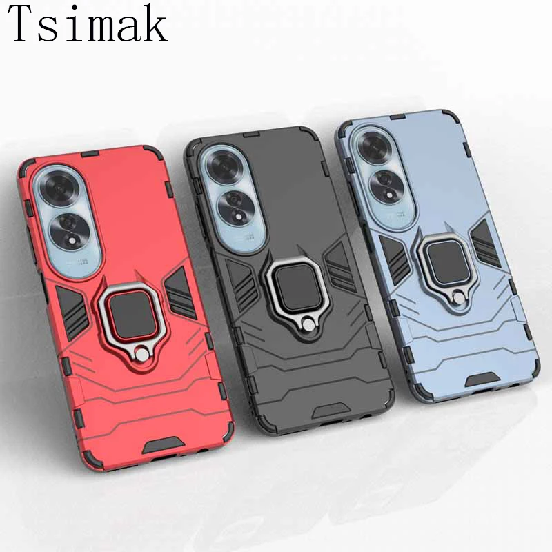 For Oppo A40 A60 4G Case Shockproof Magnetic Armor Holder Protect Back Coque for OPPO A60 A80 A 60 Phone Cover CPH2631 Fundas