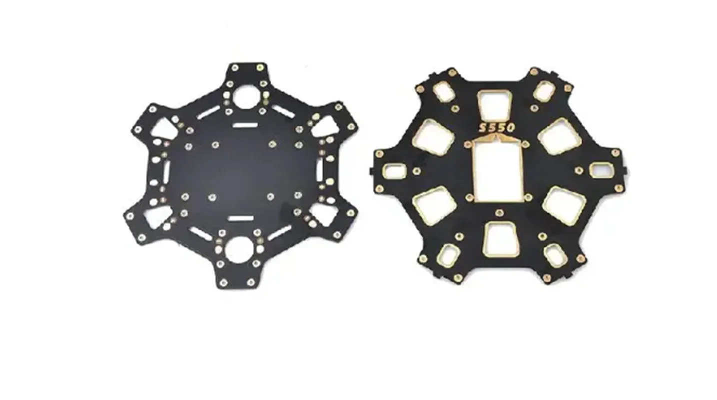 

Frame HMF S550 F550 Upgrade Hexacopter Frame Kit Soldered Center Plate w/Landing Skid for FPV