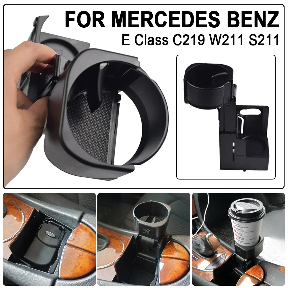 Car Center Console Water Cup Holder Drink Stand Beverage holder For Mercedes Benz E Class W211 CLS C219