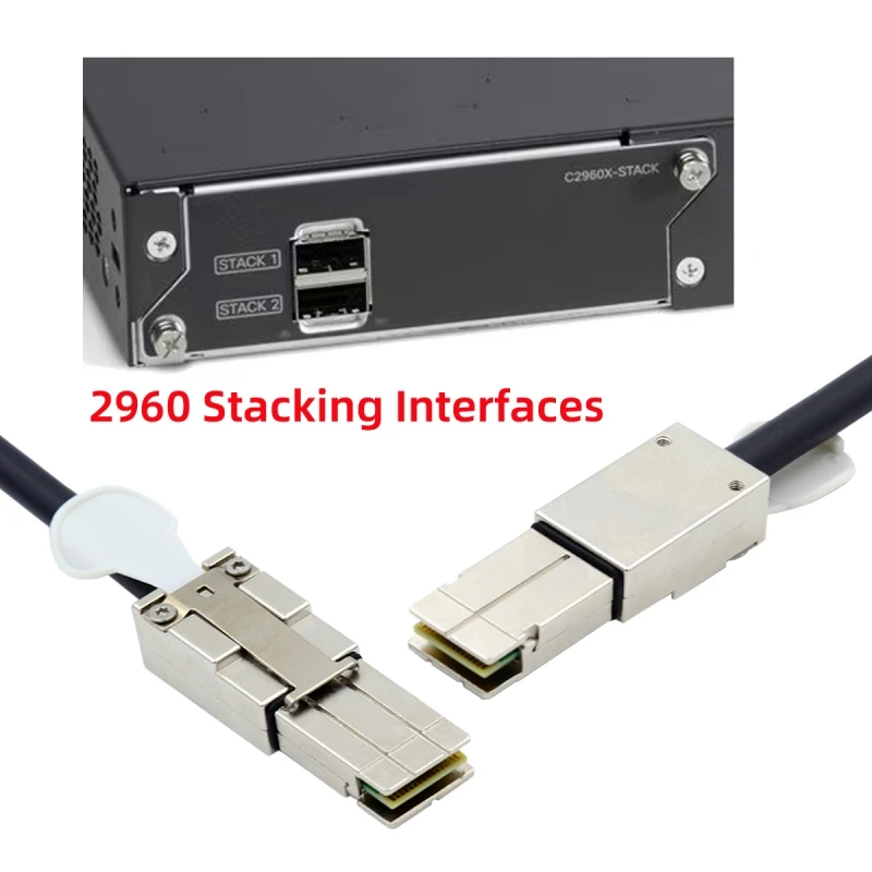 Stacking Cable Applicable To CISCO Cisco CAB-STK-E-0.5M Compatible for Catalyst 2960S 2960X 2960XR Networking Switch 40Gbps