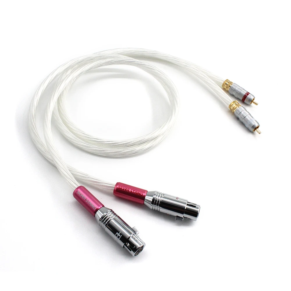 

Hi-End Nordost Odin Silver Plated RCA TO XLR Plug Audio Interconnect Cable 1M