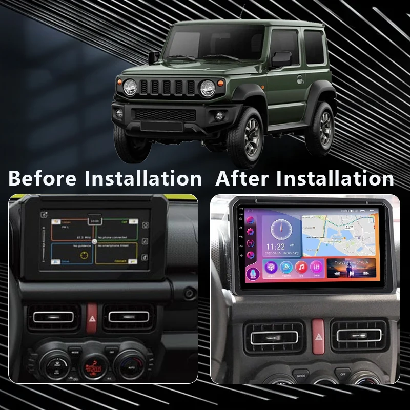 MAMSM Android 12 2K Car Radio For Suzuki Jimny 2019 Multimedia Video Player Navigation Stereo 4G GPS Carplay Autoradio