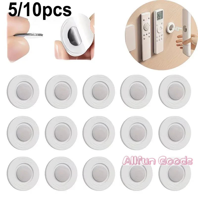 [TG835]10pcs Magnetic Remote Holder Wall Mount Strong Adhesive Reusable Universal Controller Organizer Home Office Wall Storage