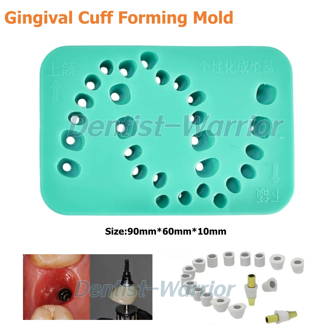 Dental Implant Gingival Cuff Forming Mold Customizable Soft Silicone Former Practice Mold