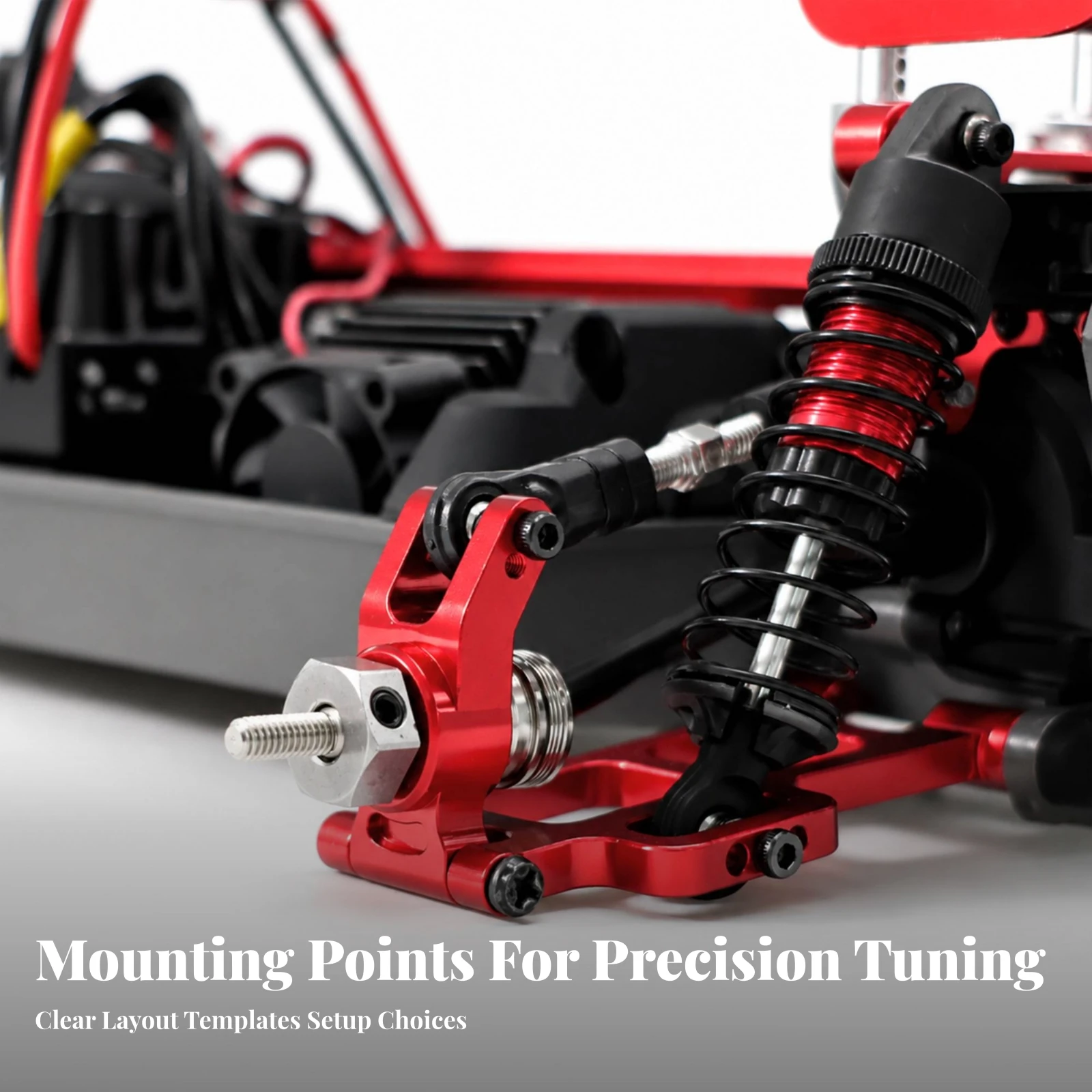 2 Pieces Rear Cup Hardware Kit Accurate Rear Cup with Bearings Replacement Bearings Long-Lasting RC Upgrade Parts High Strength