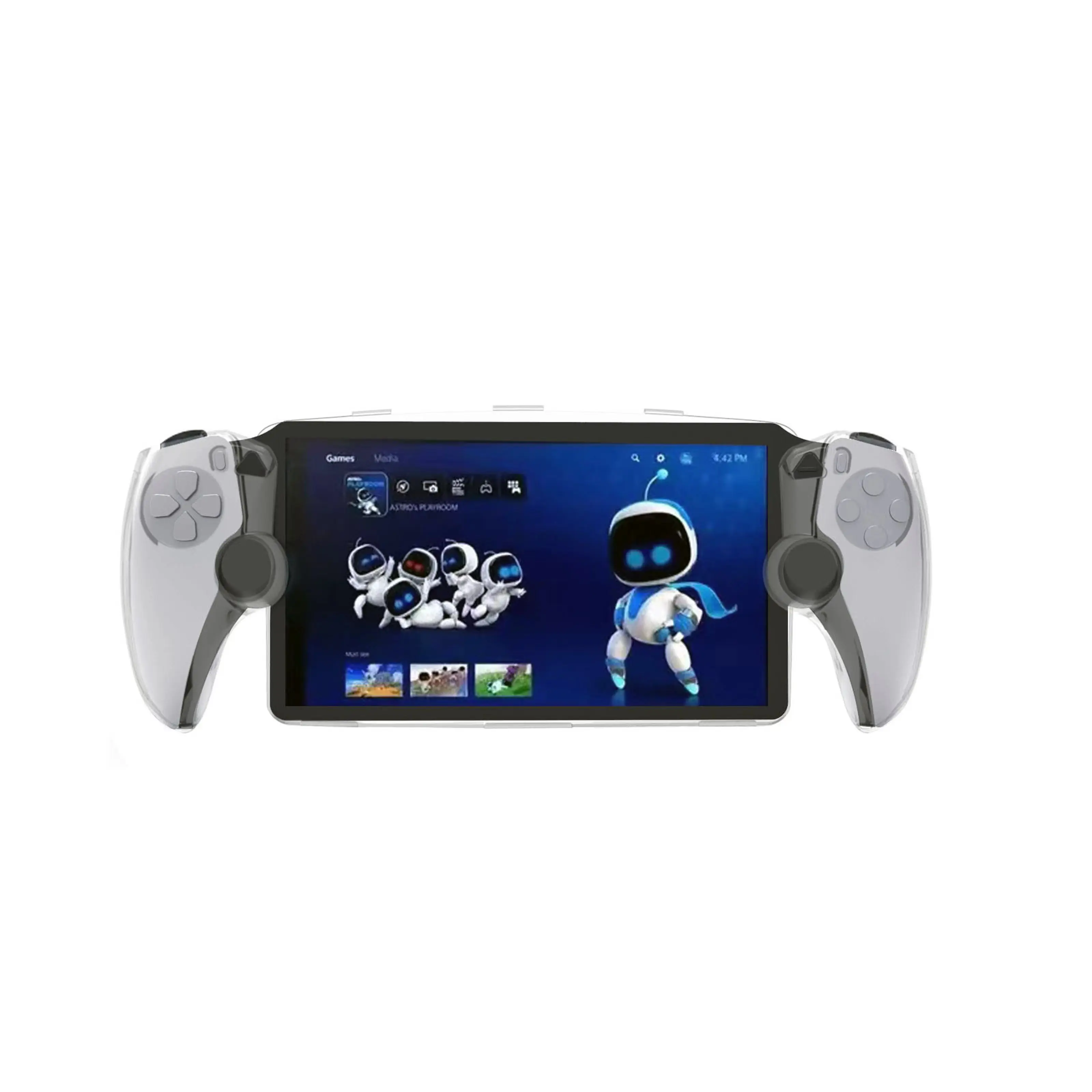 For Portal Console Case Transparent PC Material Protective Case Easy to Install Anti-shock and Anti-drop