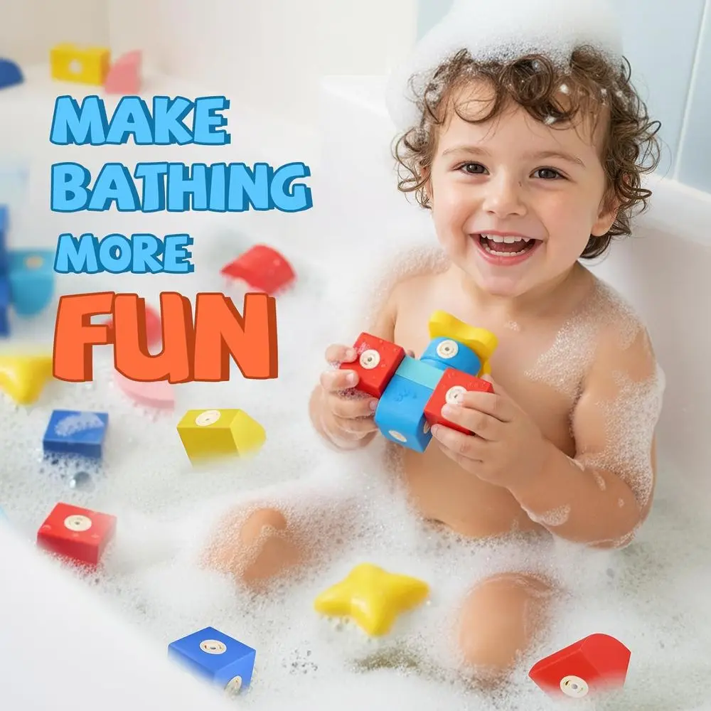 Soft EVA Foam Magnetic Building Blocks, 100 Pieces, Ideal for Toddlers 2-5 Years, Gift for Boys and Girls