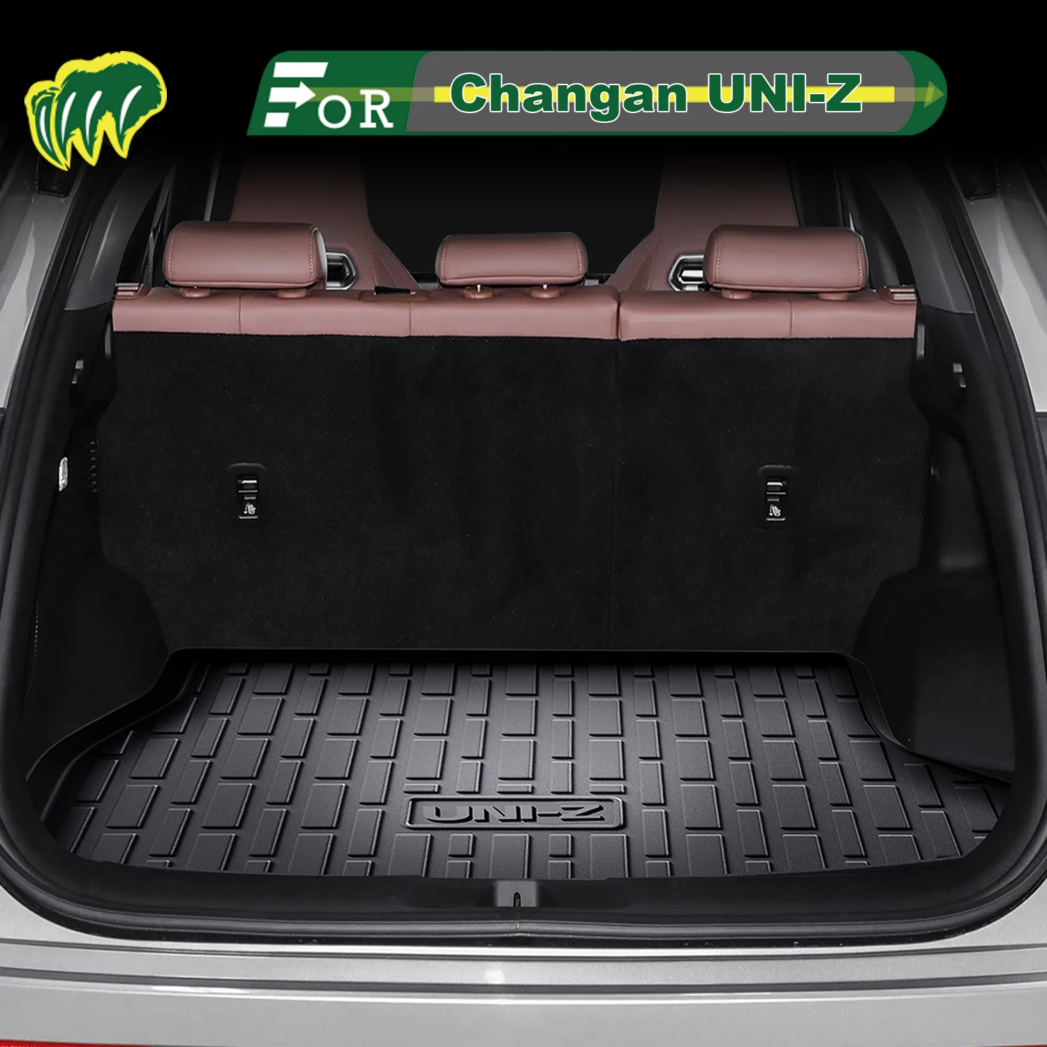 

Для Changan UNI-Z 2024-2025 TPE индивидуальный коврик для багажника автомобиля всесезонный коврик для багажника 3D-образный коврик для багажника защитный коврик для багажника