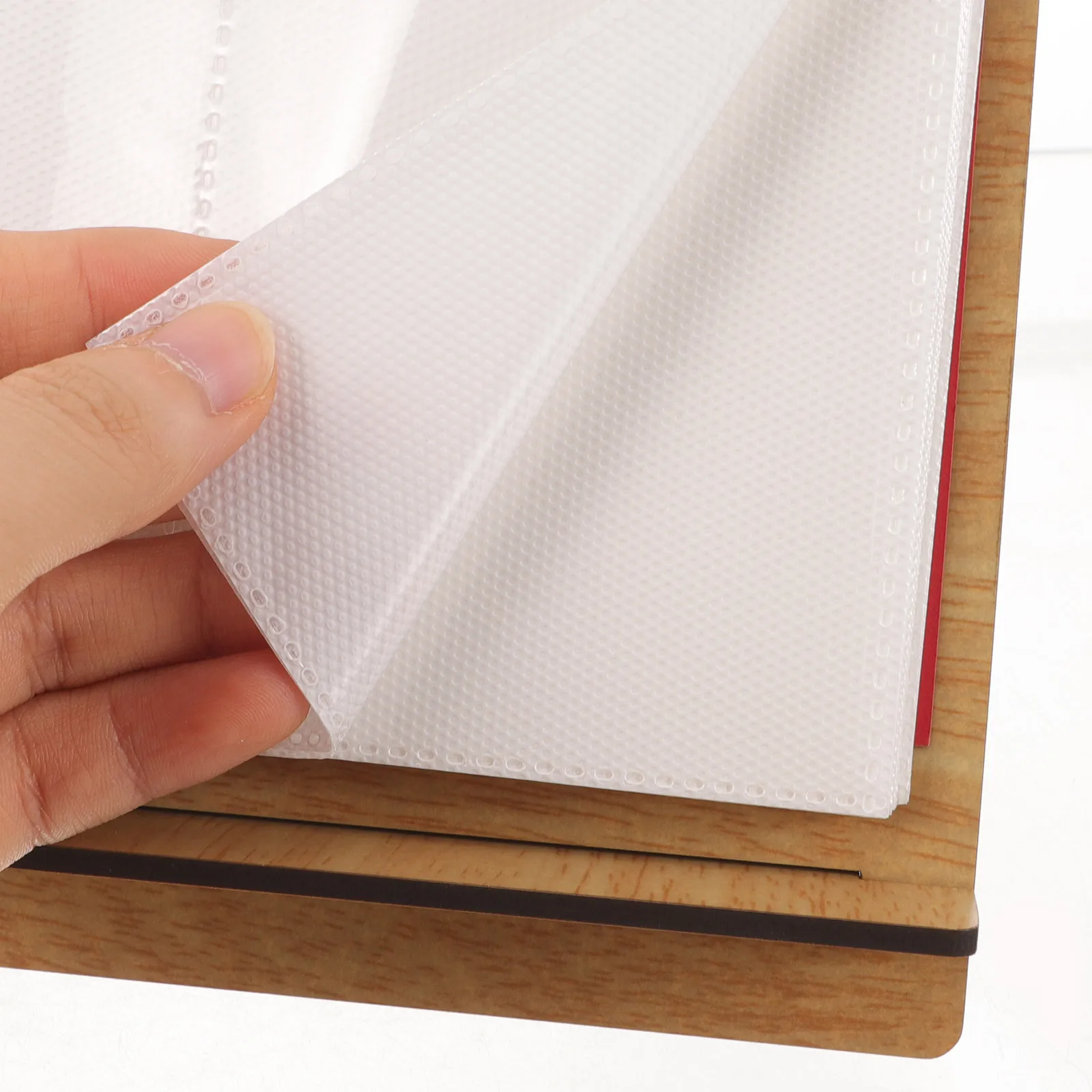 

Desktop Mini Photo Frame Album for Nail Stickers Display Calendar Style Photo Holder Stand Organizing Book for Salon Decoration