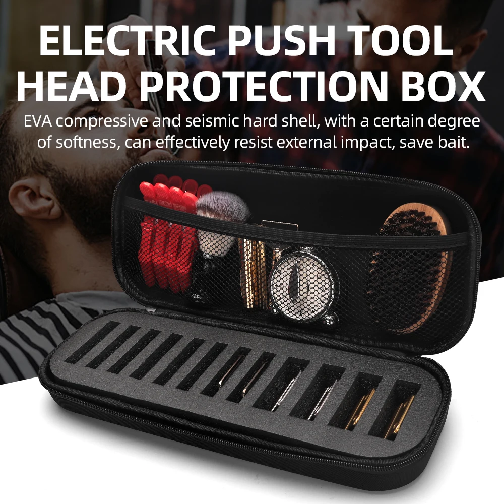 

Salon New Electric Push Tools Head Protection Box Protection Box Barber Hair Clipper Guard Blade Holder Case Stylist Supplies