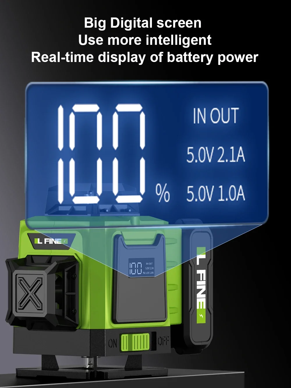 LFINE 3D/4D Laser Level 12/16 Linien horizontal und vertikal mit Fernbedienung 8 Linien 360 ° Selbstnivellierende Lasernivellierer