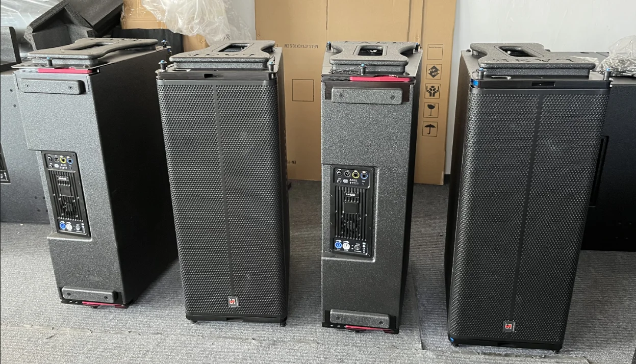 Sound Line Array System Double 12 Inch Line Array Active Line Array Speaker  Outdoor Concert Sound System