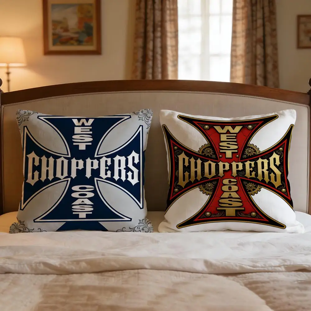 Brand West Coast Choppers Cushion Cover 4Pcs Decorative Covers Soft Cushion Case for Sofa Couch Decor 40x40 45x45 Pillowcases