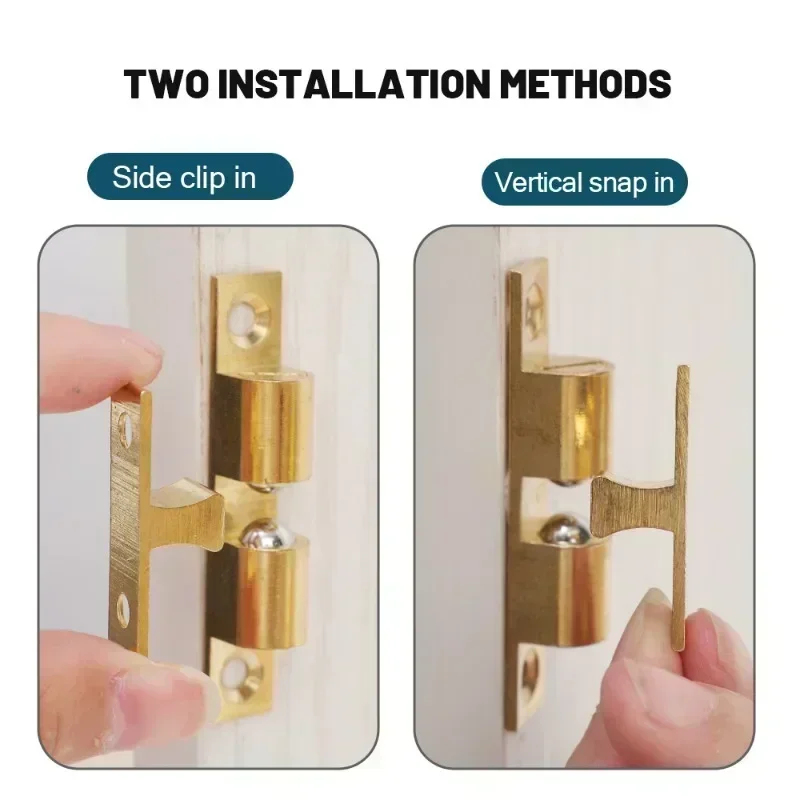 Double Spring Steel Ball Catch Latch Furniture Door Closer Adjustable Catch Latches Furniture Cupboard Cabinet Locks Wholesale
