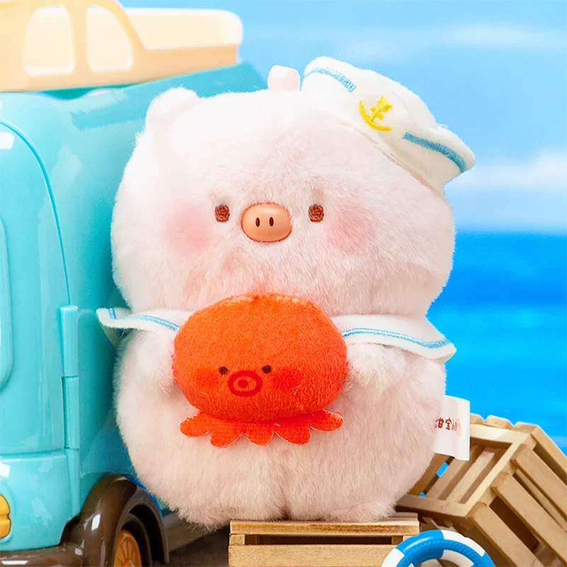 

Animal Market Tian Bao Piggy Journey To The Ocean Plush Doll Toys Kawaii Model Caja Misteriosa Cute Key Chain Toys for Girls