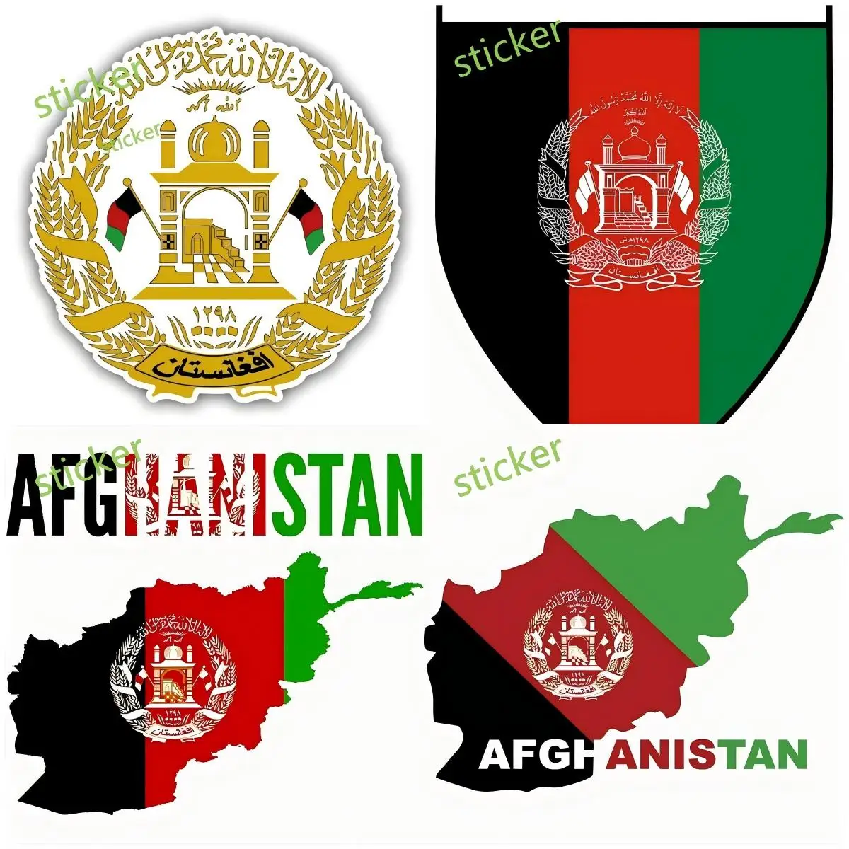

Afghanistan Flag Sticker / Vinyl Waterproof Decals Car Graphics Windows Laptop Waterproof Decoratio Trunk Personality