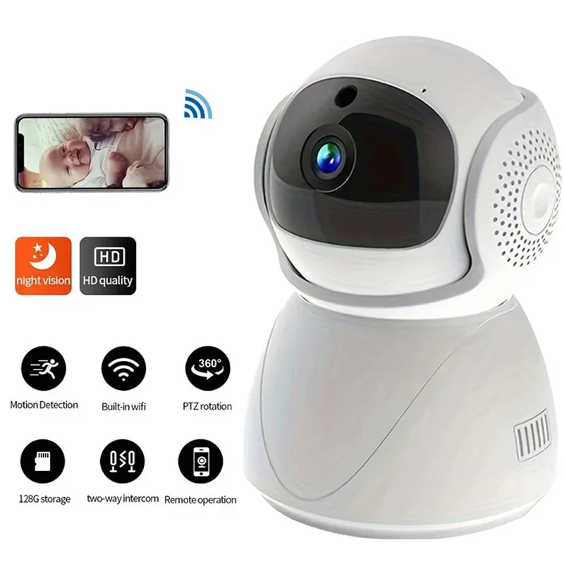 

Ptz Ip Camera 4x Zoom Auto Tracking Wifi Cctv Camera Color Night Home Baby Monitor Video Surveillance Cameras For Home