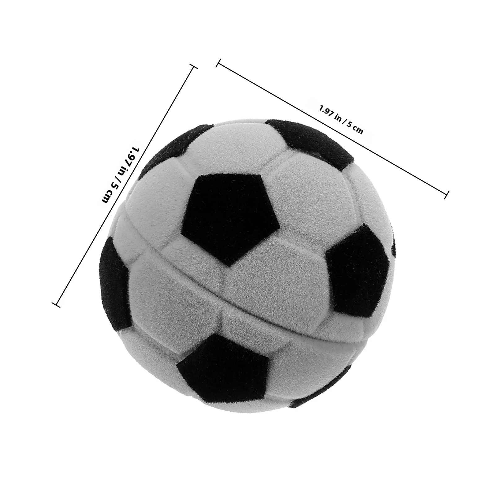 Silk Jewelry Box Lightweight Soccer Shape Ring Holder Organizer Engagement Ring Case Wedding Ceremony Jewelry Display