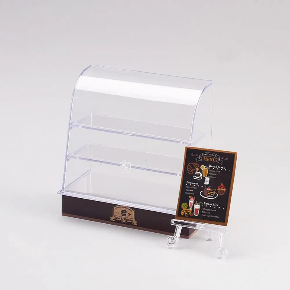 Modello di cassa da forno in miniatura in scala 1:12 Custodia per torta colorata per casa delle bambole Mini mobili Mini supporto per pane alimentare Modello alimentare