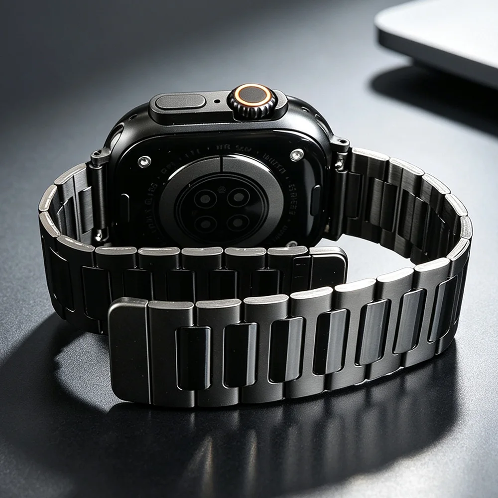 High Gloss Stainless Steel Band for Apple Watch Series 49mm 46mm 45mm 44mm 42 41 40mm Strap iWatch Ultra SE 11 10 9 8 7 6 5 4 3