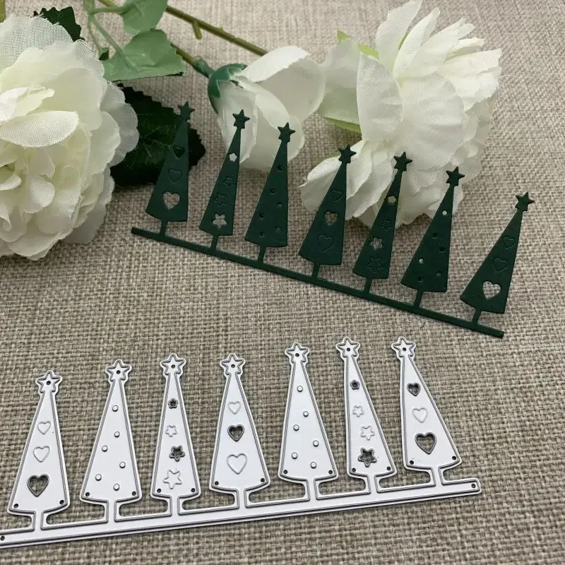 New Christmas tree edge Metal Cutting Dies For DIY Scrapbooking Decorative Embossing Handcraft Die Cutting Template Mold