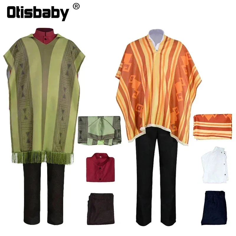 

Костюм Encanto 203, костюм для отца, мамы и детей на Хэллоуин, детский костюм Auilt для девочек, Бруно Камило, очаровательный комплект одежды для косплея