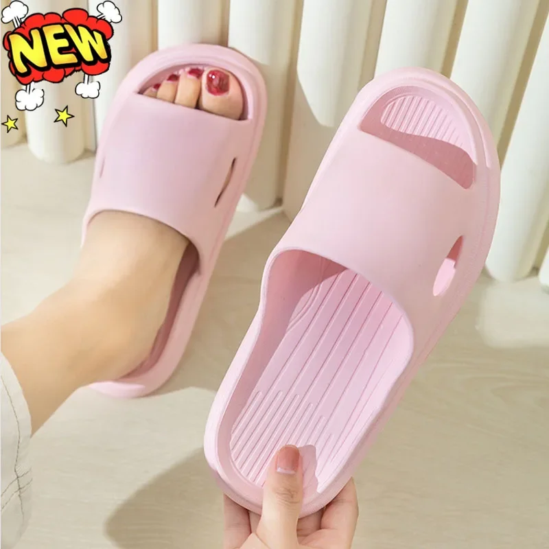 New fashion Simplicity EVA Slippers Home Soft Sole Anti-Slip Bathroom Slipper Summer Casual Indoor Slippers Women\'s Flip-Flop